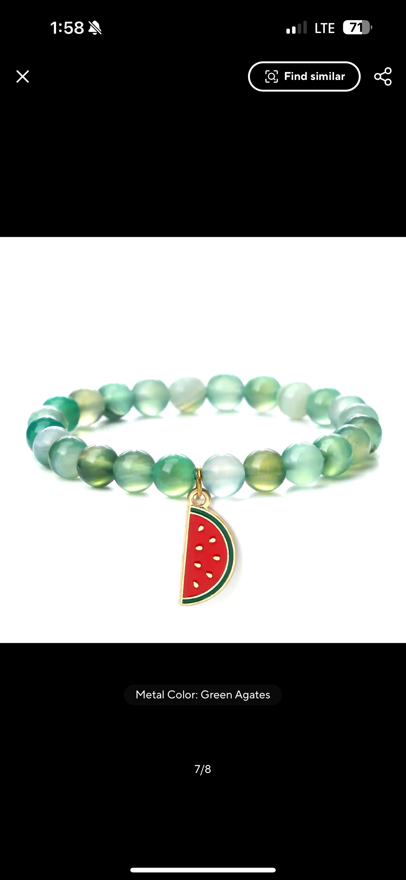 Watermelon Beaded Bracelet