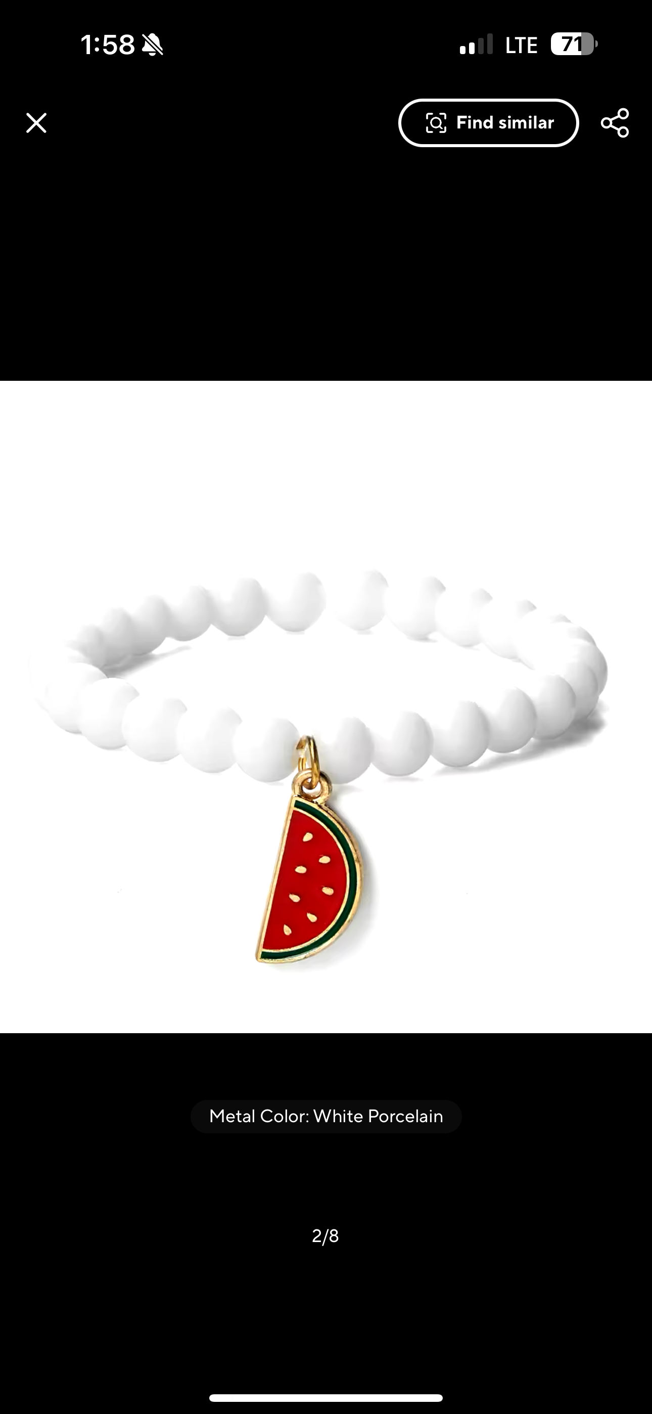 Watermelon Beaded Bracelet