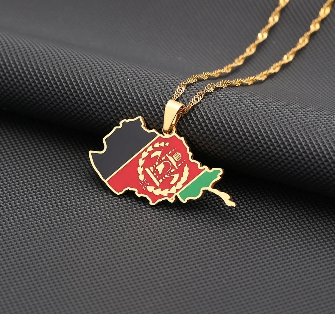 Map of Afghanistan 🇦🇫 Necklace