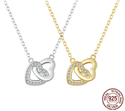Intertwined Hearts Necklace