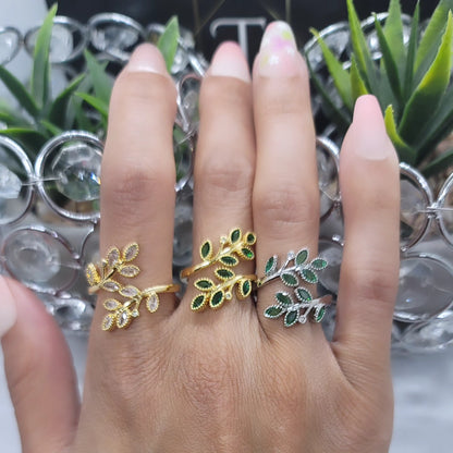 Yafa Olive Branch Ring