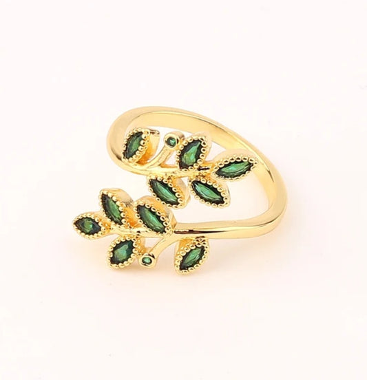 Hebron Olive Branch Ring